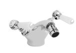 Hudson Reed Topaz with Lever Bidet Tap inc. Waste & Hexagonal Collar - White BC306HL (2465)