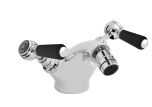 Hudson Reed Topaz with Lever Bidet Tap & Hexagonal Collar - Black BC406HL (2433)