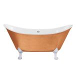 Heritage Lyddington Acrylic Double Ended Slipper Bath with Feet  - Copper Effect (8239)