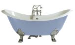 Heritage Devon 0 Tap Hole Cast Iron Doubled Ended Bath with Cast Iron Bath Feet  (17498)