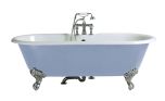 Heritage Buckingham 2 Tap Hole Cast Iron Doubled Ended Bath with Chrome Imperial Bath Feet  (17487)