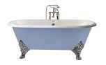 Heritage Grand Buckingham 2 Tap Hole Cast Iron Doubled Ended Bath with Cast Iron Grand Imperial Bath Feet (1112)