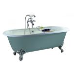Heritage Baby Buckingham 0 Tap Hole Cast Iron Doubled Ended Bath with Cast Iron Imperial Bath Feet (1106)