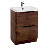 Baltimore 600mm Floorstanding Vanity Unit & Basin - Chestnut (7960)