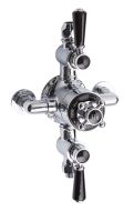 Hudson Reed Black Topez Triple Exposed Shower Valve BTSVT102 (4471)