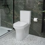 Cali Comfort Height Rimless Fully Back to Wall Toilet with Cyclone Flush & Soft Close Seat (12509)