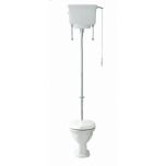 Canterbury Traditional High Level Toilet with White Soft Close Seat (11912)