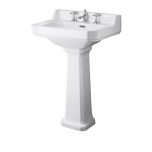 Richmond 560mm 3 Tap Hole Basin & Pedestal (10785)