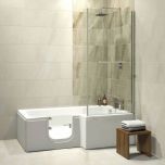 Bathe Easy Solarna Easy Access 1700mm L-Shape Bath, Screen & Panels - Left Hand (1027)