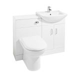 Nuie Saturn Floorstanding Furniture Pack with Square Basin - Gloss White (10022)