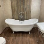 Balmoral 1750mm Double Ended Slipper Bath with Chrome Claw & Ball Feet (11252)