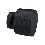 Nuie Indented Round Knob Handle - Matt Black (13150)