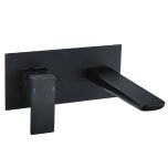 Eliseo Ricci Sharpe Wall Mounted Basin Mixer - Matt Black (2345)