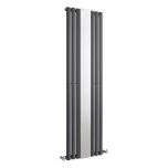 Hudson Reed Revive 1800 x 499mm Single Panel Radiator with Mirror - Anthracite HLA78 (6369)