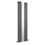 Hudson Reed Revive 1800 x 499mm Single Panel Radiator with Mirror - Anthracite HLA78 (6369)