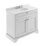 Hudson Reed Old London 1000mm Vanity Unit, Cream Marbletop & 3 Tap Hole Basin - Timeless Sand LOF481 (8567)