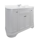 Kingsbury Classic Curved 1200mm Vanity Unit, Worktop & Ceramic Basin - Signal Grey (13502)