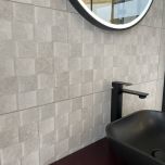 Kalos Rel White 33 x 100cm Ceramic Wall Tile - 1.33sqm perbox (3136)