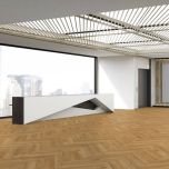 Oak Natural Robust Herringbone 12mm Laminate Wooden Flooring - 1.92sqm per pack (4028)