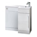 Lili 900mm Floorstanding Vanity Unit, Basin & WC Run Right Hand - Gloss White (13320)