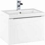 Muro 500mm Wall Mounted Vanity Unit & Basin - Gloss White (9995)