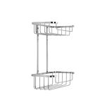 Croydex Stainless Steel Two Tier Cosmetic Basket (12811)