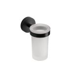 Croydex Flexi Fix Tumbler & Holder - Matt Black (12851)