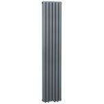 Eliseo Ricci Vertigo 1800 x 354mm Double Radiator - Anthracite (6265)