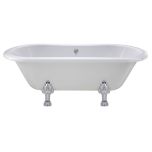 Hudson Reed Kingsbury 1500mm Freestanding Double Ended Bath & Pride Legset RL1501C2 (1087)