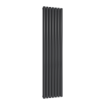 Reina Neva Vertical Double Designer Radiator 1800 x 413mm - Anthracite