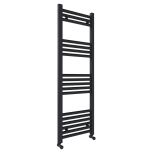 Roma Straight Heated Towel Rail - 1200mm x 400mm - Anthracite (11053)