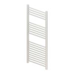 Roma Straight Heated Towel Rail - 1200mm x 600mm - White (11060)