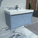 Josef Martin Roma Deko 600mm Wall Mounted Vanity Unit & Basin - James Blue (15584)