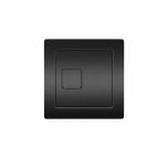 Square Dual Flush Plate - Black (15695)