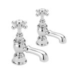 Eliseo Ricci Traditional English Balmoral Bath Pillar Taps (8468)