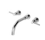 Hudson Reed Tec Lever 3 Hole Wall Mounted Basin Mixer TEL317 (2397)