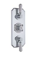 Hudson Reed White Topaz Triple Thermostatic Shower Valve TSVT003 (4488)