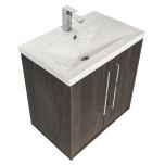 Josef Martin Urbano 600mm Space Saver Wall Mounted Vanity Unit & Basin - Roble Azabache (12738)