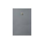 Veloce Duo 1000 x 800mm Rectangle Slate Shower Tray - Grey (13595)
