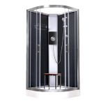 Vidalux Pure Electric 1000mm Shower Cabin Black - Lux Black 8.5KW (11621)