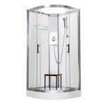 Vidalux Pure Electric 1000mm Shower Cabin White - Lux White 9.5KW (11625)