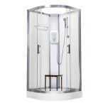 Vidalux Pure Electric 800mm Shower Cabin White - Standard 9.5KW (11641)