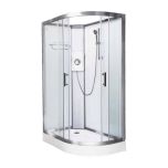 Vidalux Pure Electric 1200mm Shower Cabin Left Hand White - Lux White 9.5KW (11597)