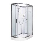 Vidalux Pure Electric 1200mm Shower Cabin Right Hand White - Lux White 9.5KW (11611)