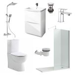 Walk In Shower Complete Suite Pack - Chrome (15912)