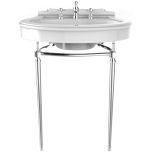 Heritage Claverton 3 Taphole Basin & Abingdon Washstand - Chrome (1487)