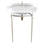 Heritage Claverton 3 Taphole Basin & Abingdon Washstand - Vintage Gold (1490)