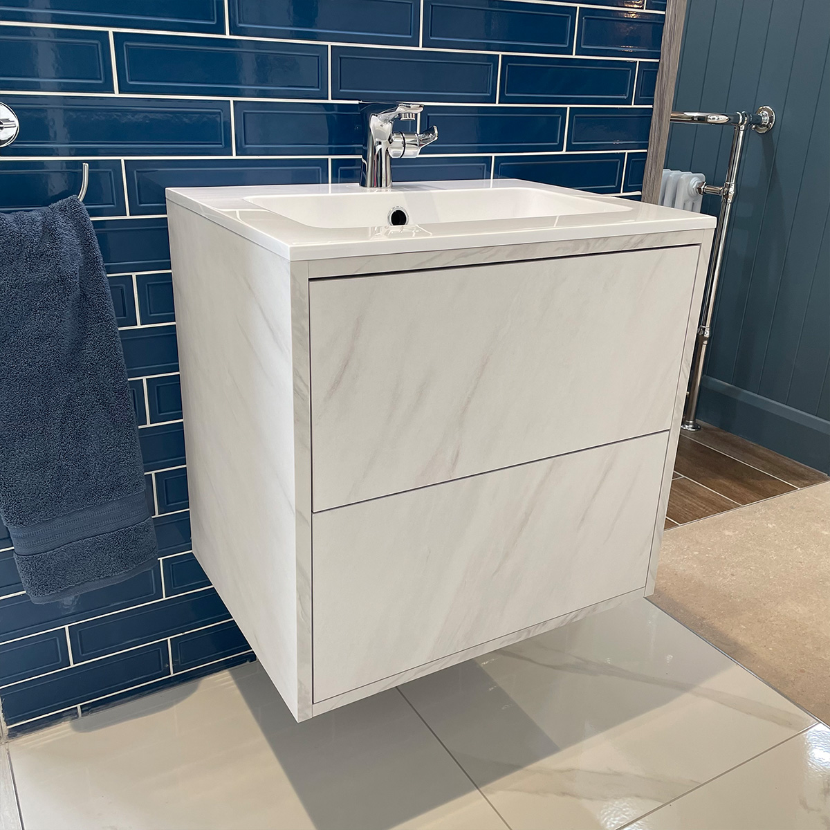 Moods Bathrooms to Love Perla 600mm Wall Mounted Vanity Unit & Basin