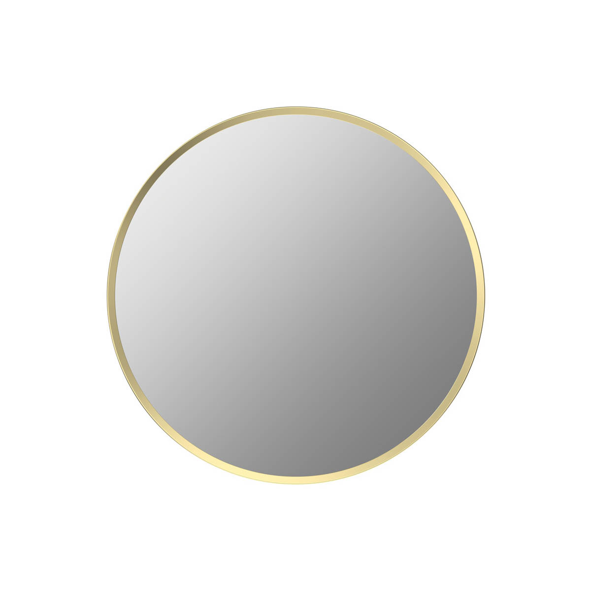 Ari Design Onyx 500mm Round Mirror Brushed Brass Brushed Brass