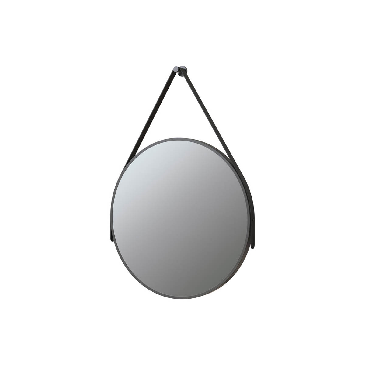 Ari Design Aidan 600mm Round Mirror Matt Black Matt Black Bathshack